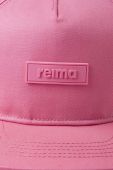 Дитяча бавовняна шапка Reima колір рожевий однотонна