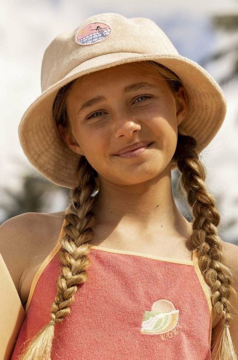 Дитячий капелюх Roxy колір бежевий