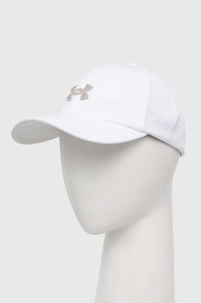 Дитяча кепка Under Armour колір білий з аплікацією