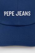 Дитяча кепка Pepe Jeans з принтом колір блакитний