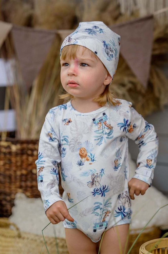 Дитяча шапка Jamiks з тонкого трикотажу колір блакитний (3147433)