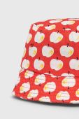 Дитяча бавовняна панама United Colors of Benetton колір червоний з бавовни (3288601)