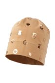 Дитяча шапка Jamiks BERTIE колір бежевий з тонкого трикотажу