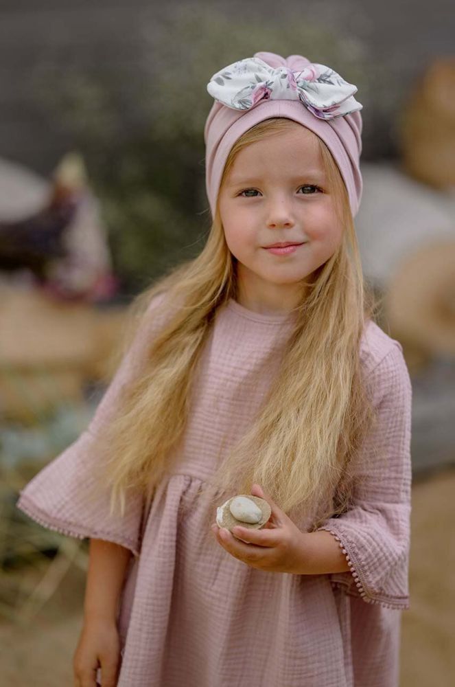 Дитяча шапка Jamiks колір рожевий з тонкого трикотажу (3147458)