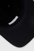 Дитяча бавовняна кепка Vans VANS EASY BOX JOCKEY Black колір чорний з аплікацією
