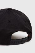 Бавовняна бейсболка HUGO колір чорний з аплікацією (2942441)