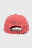 Бавовняна бейсболка Polo Ralph Lauren колір червоний