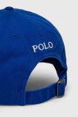 Бавовняна бейсболка Polo Ralph Lauren з аплікацією колір блакитний (3691517)