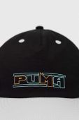 Кепка Puma колір чорний з принтом (3224413)