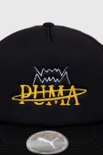 Кепка Puma колір чорний з аплікацією (3027638)
