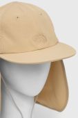 Кепка The North Face колір бежевий однотонна