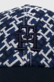 Бавовняна бейсболка Tommy Hilfiger колір синій візерунок