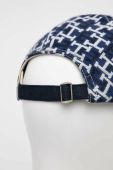 Бавовняна бейсболка Tommy Hilfiger колір синій візерунок