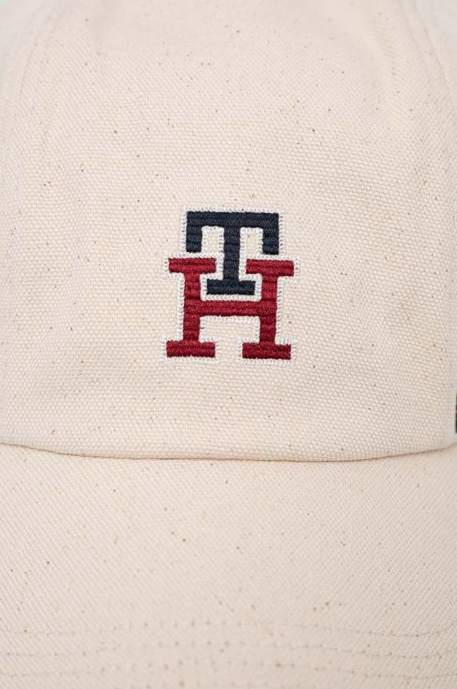 Кепка Tommy Hilfiger колір бежевий з принтом фото 3