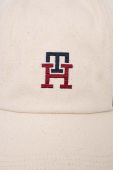 Кепка Tommy Hilfiger колір бежевий з принтом