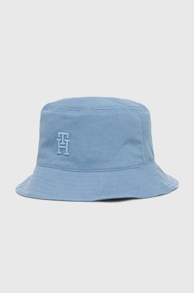 Бавовняний капелюх Tommy Hilfiger з бавовни колір блакитний (3112393)