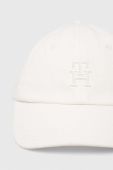 Бавовняна бейсболка Tommy Hilfiger колір білий однотонна (3144236)