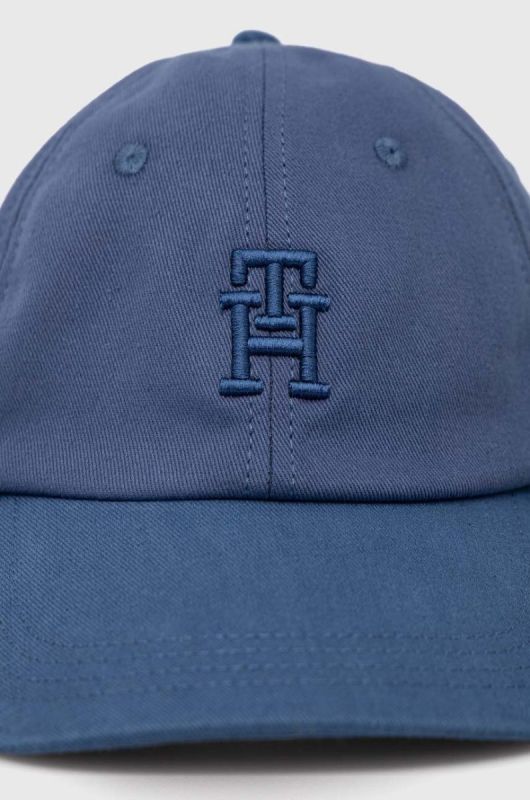 Бавовняна бейсболка Tommy Hilfiger однотонна колір блакитний (3144237) фото 2