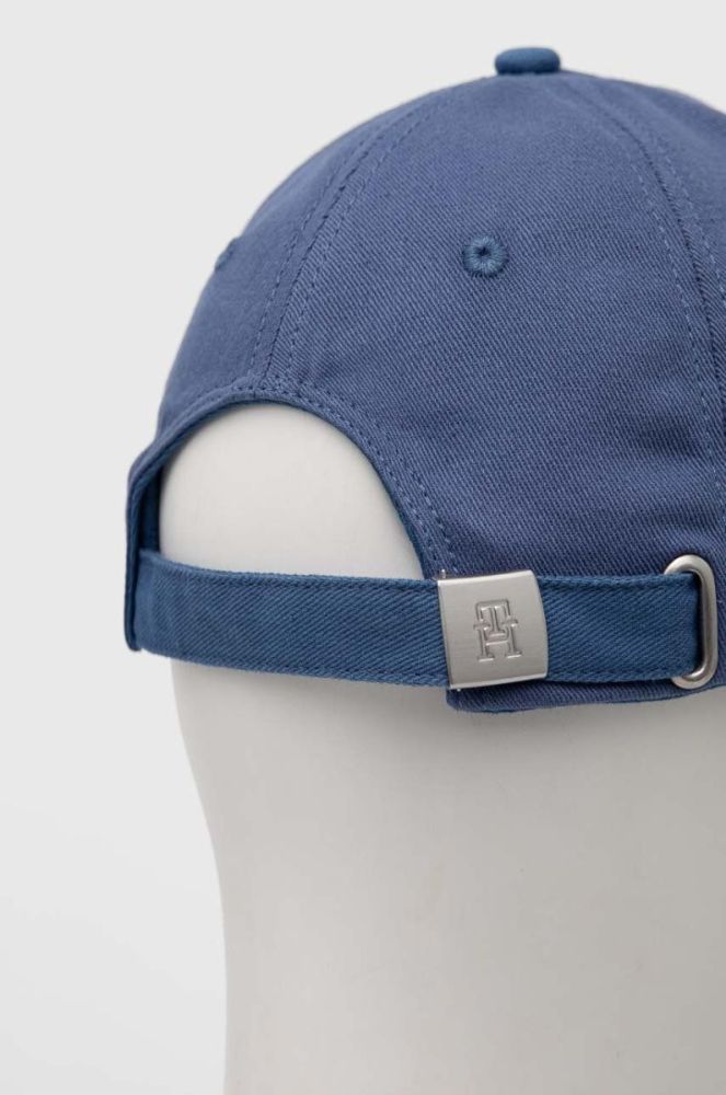 Бавовняна бейсболка Tommy Hilfiger однотонна колір блакитний (3144237) фото 3