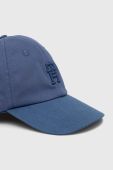 Бавовняна бейсболка Tommy Hilfiger однотонна колір блакитний (3144237)