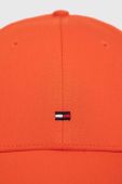 Бавовняна бейсболка Tommy Hilfiger колір помаранчевий однотонна (3057755)