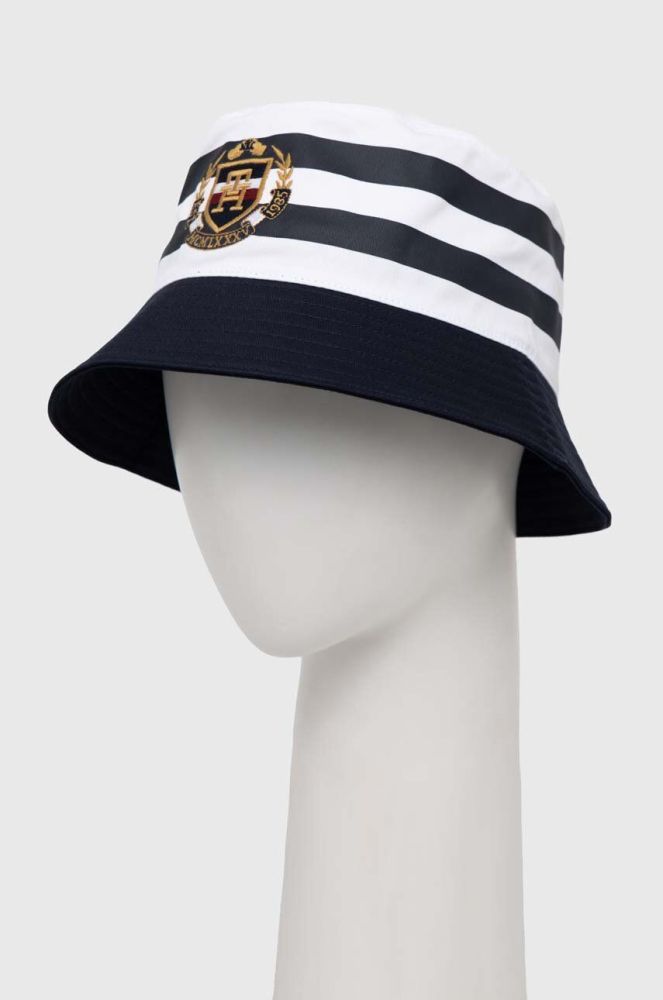 Бавовняний капелюх Tommy Hilfiger колір синій з бавовни (3195831)