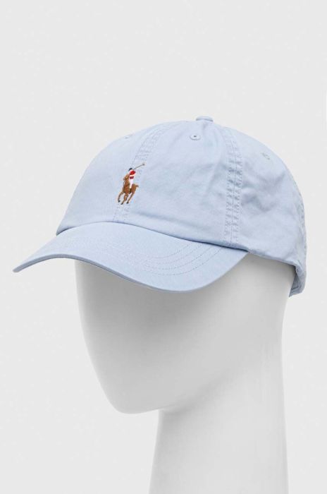 Кепка Polo Ralph Lauren колір бірюзовий однотонна
