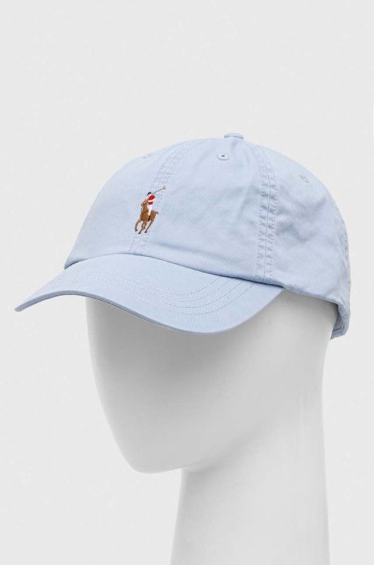 Кепка Polo Ralph Lauren колір бірюзовий однотонна