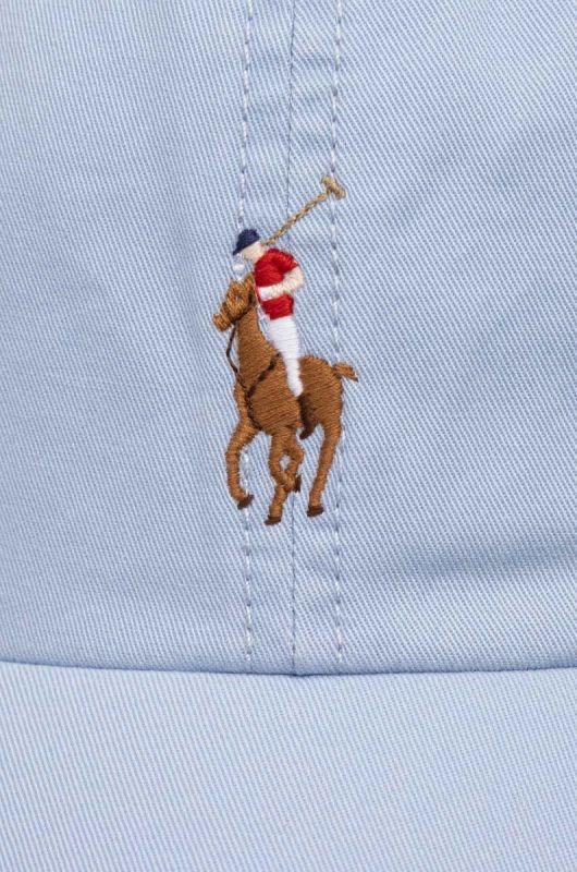 Кепка Polo Ralph Lauren колір бірюзовий однотонна фото 2