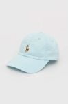 Кепка Polo Ralph Lauren колір бірюзовий з принтом