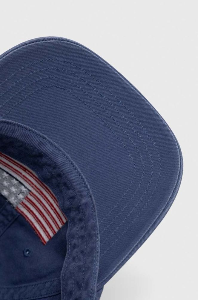 Бавовняна бейсболка Polo Ralph Lauren з аплікацією колір блакитний (2968954) фото 4