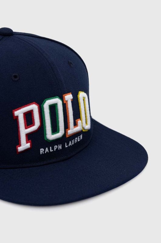 Кепка Polo Ralph Lauren колір синій з аплікацією (2987965) фото 2