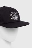 Бавовняна бейсболка Billabong колір чорний з принтом (3206891)