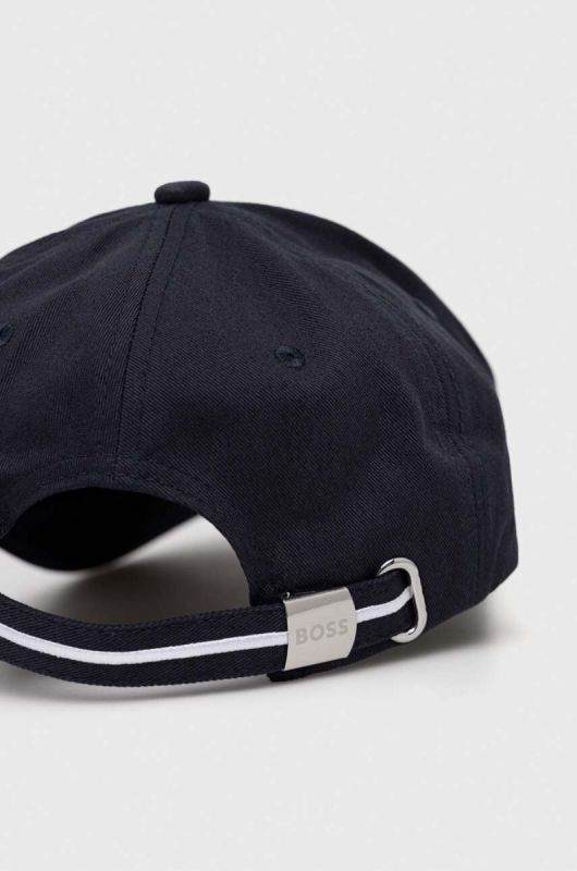 Бавовняна бейсболка BOSS BOSS Green Cap-1 колір синій фото 3