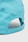 Бавовняна бейсболка Joop! колір бірюзовий однотонна