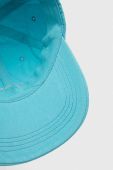 Бавовняна бейсболка Joop! колір бірюзовий однотонна