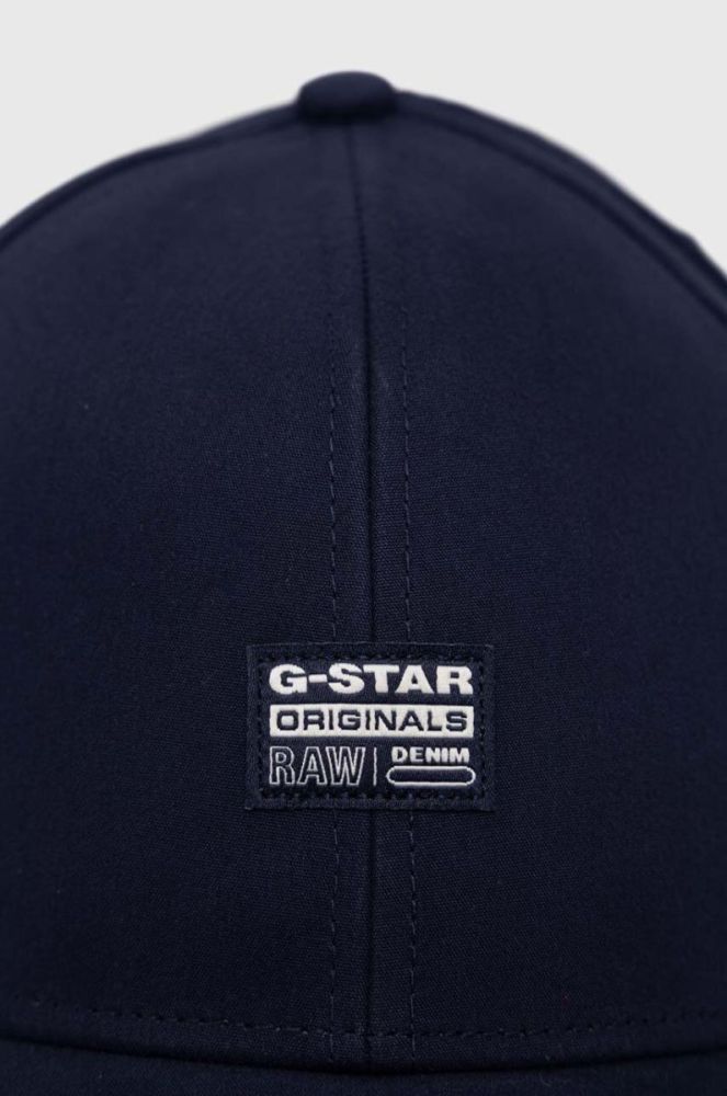 Кепка G-Star Raw колір синій з аплікацією фото 3