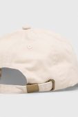 Бавовняна бейсболка Lee колір бежевий з принтом