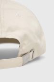 Бавовняна бейсболка BOSS колір бежевий однотонна (3069461)