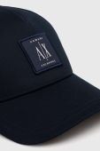 Бавовняна бейсболка Armani Exchange колір синій з аплікацією (3412271)