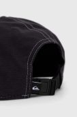 Бавовняна бейсболка Quiksilver колір чорний з аплікацією (3098791)