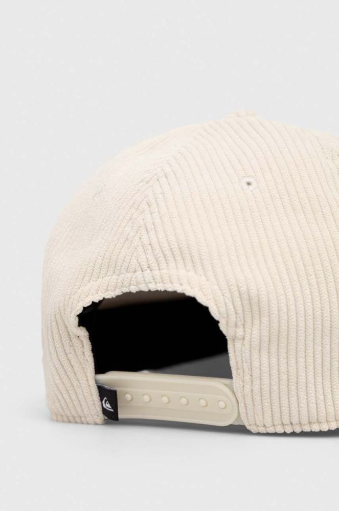 Кепка Quiksilver колір бежевий з аплікацією фото 3