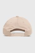 Бавовняна бейсболка HUGO колір бежевий з аплікацією (3077456)