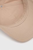 Бавовняна бейсболка HUGO колір бежевий з аплікацією (3077456)