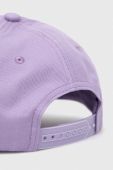 Бавовняна бейсболка HUGO колір фіолетовий з аплікацією (3077460)