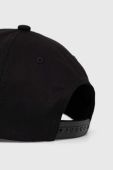Бавовняна бейсболка HUGO колір чорний з аплікацією (3077461)
