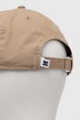 Бавовняна бейсболка DC колір бежевий з аплікацією