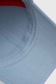 Бавовняна бейсболка HUGO з аплікацією колір блакитний (3077469)