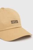 Бавовняна бейсболка Vans колір бежевий з аплікацією (3061399)