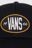 Бавовняна бейсболка Vans колір чорний з аплікацією (3057764)